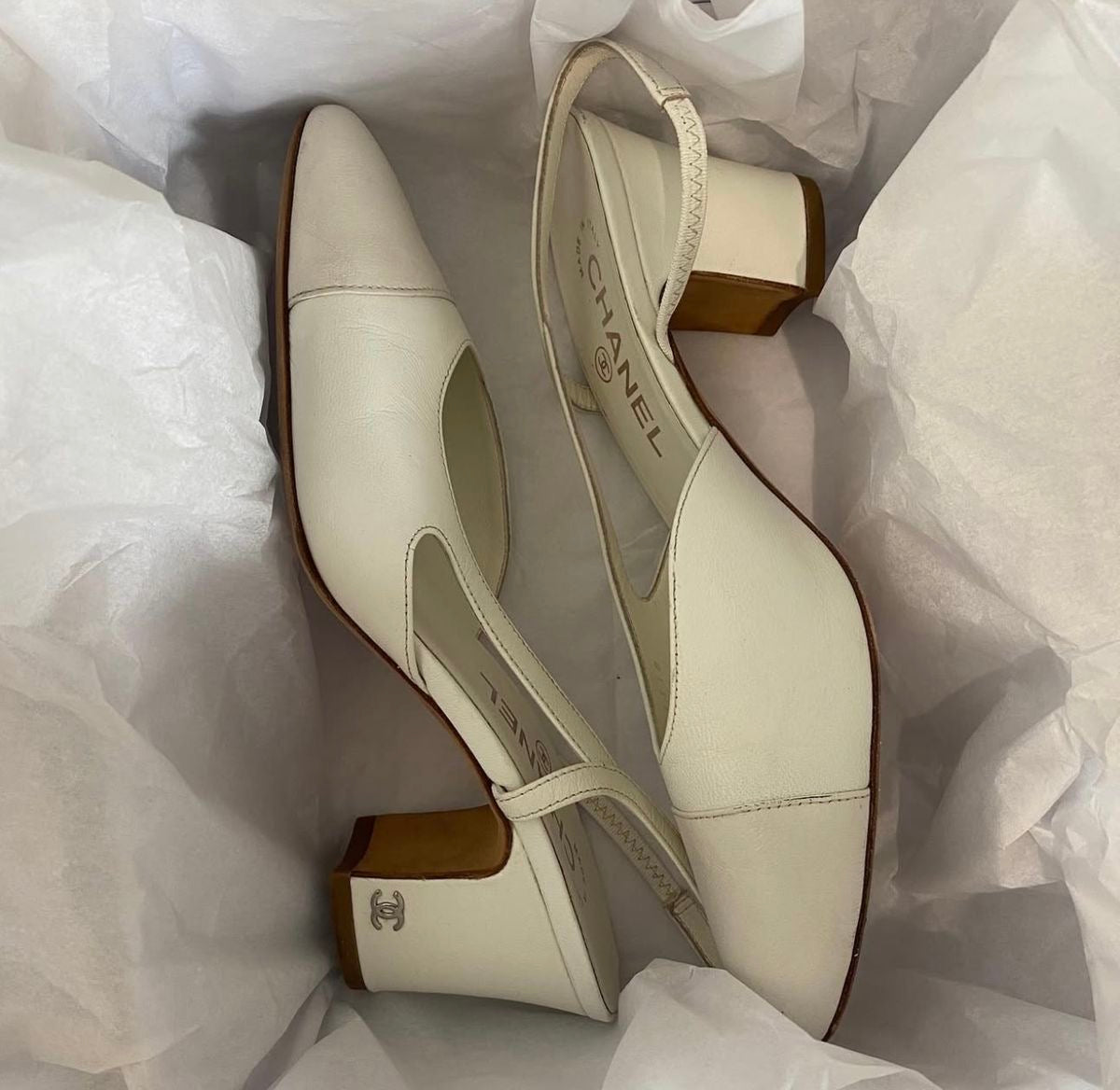 For Sam | custom Chanel slingbacks