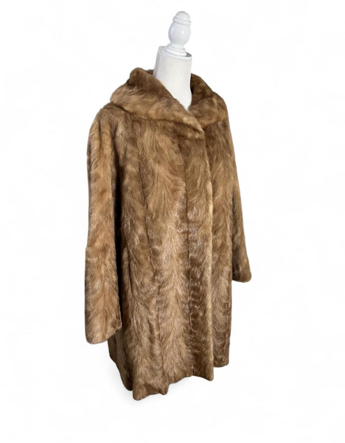 old hollywood mink coat & matching hat | size S