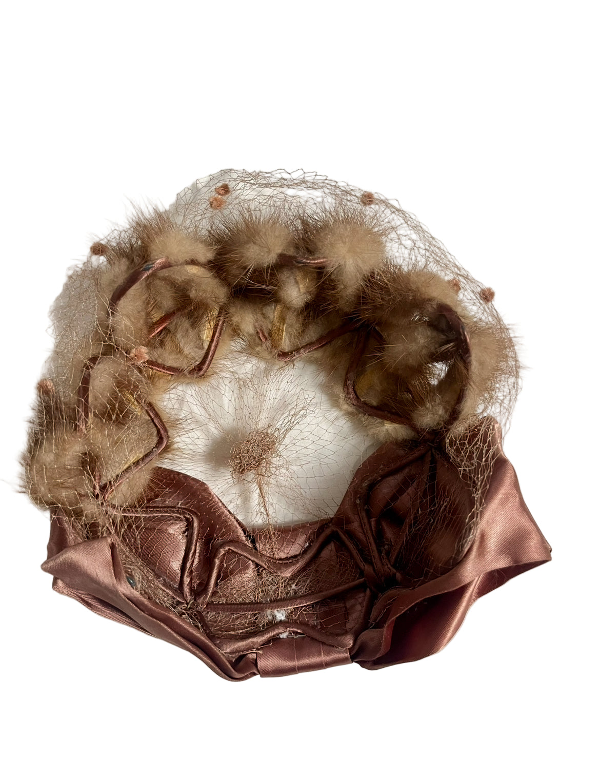 60s avant-garde pillbox hat | one size