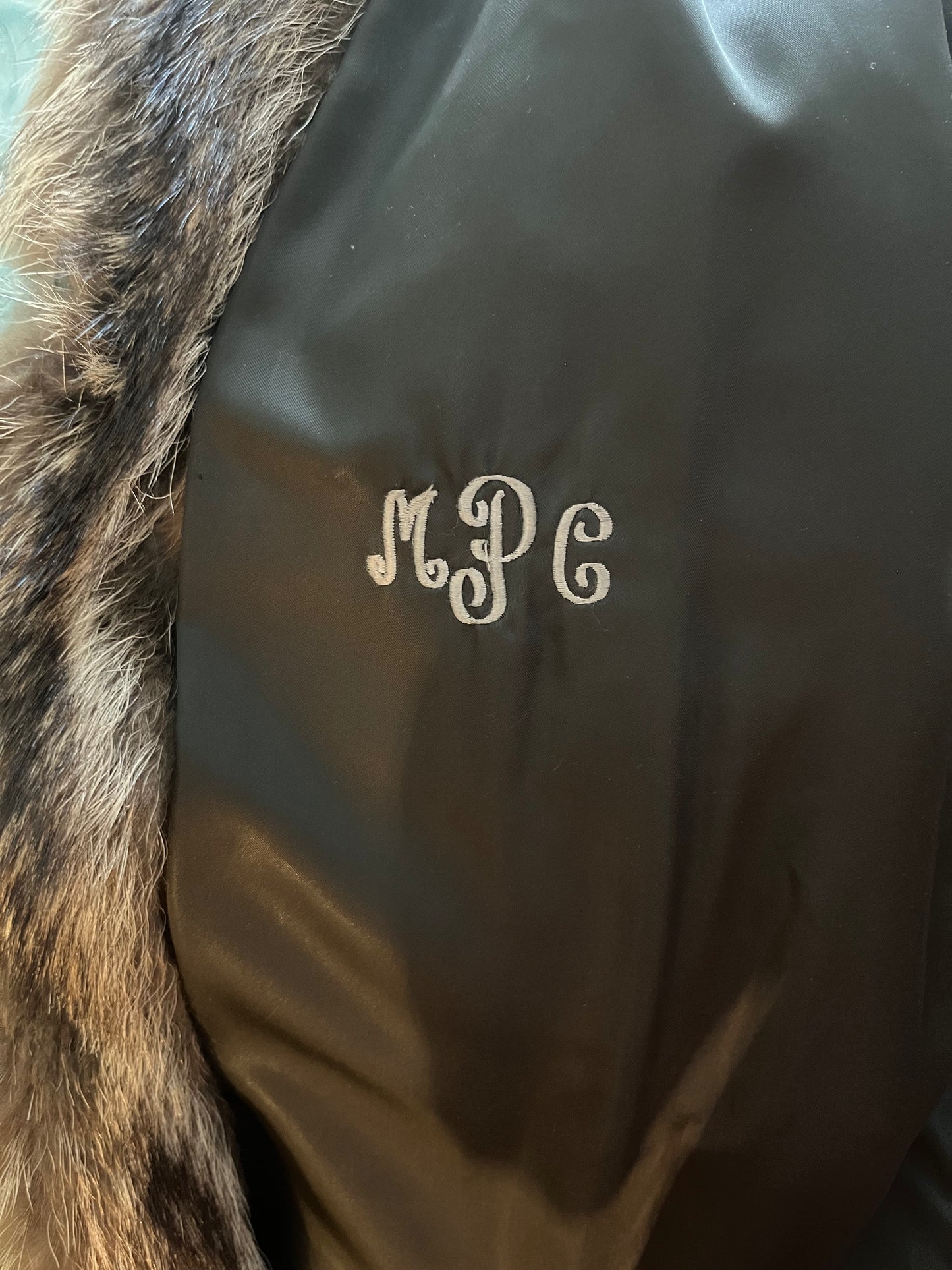 80s full length raccoon coat | size M