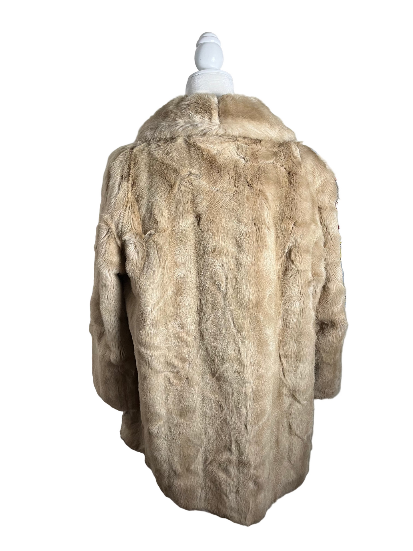the bleach blonde | 60s vintage faux fur| size S-M