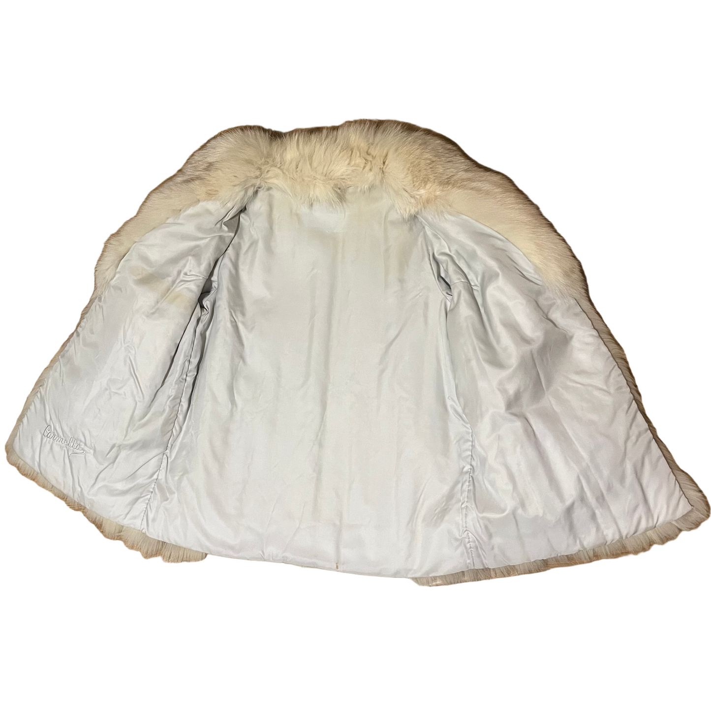 carmella’s overcoat|80s white fox fur | size S