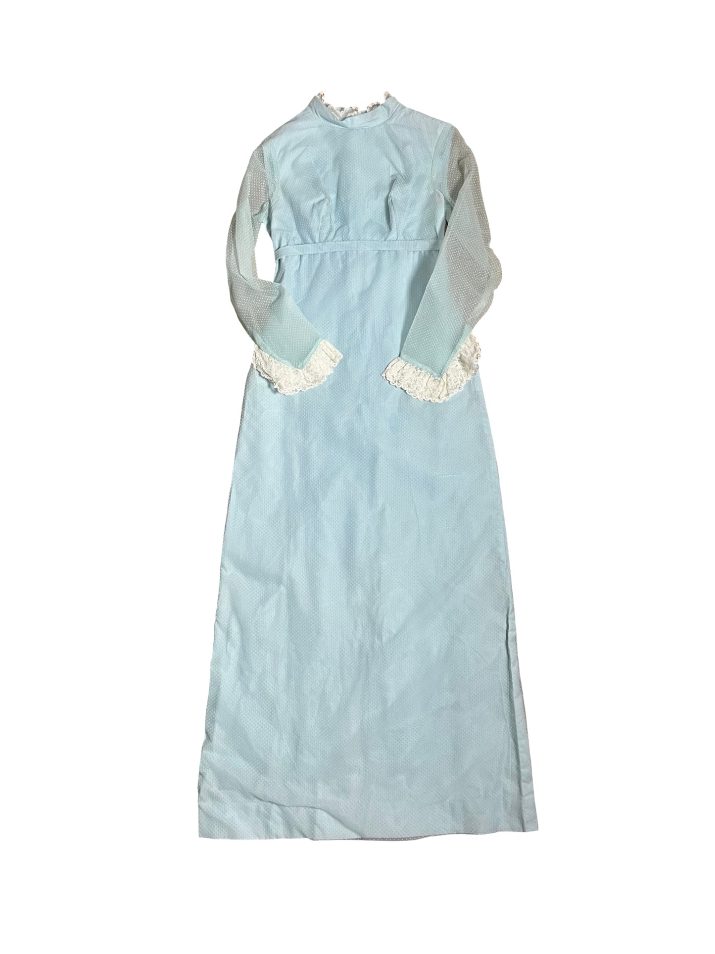 60s | pale powder blue gown | XS-S