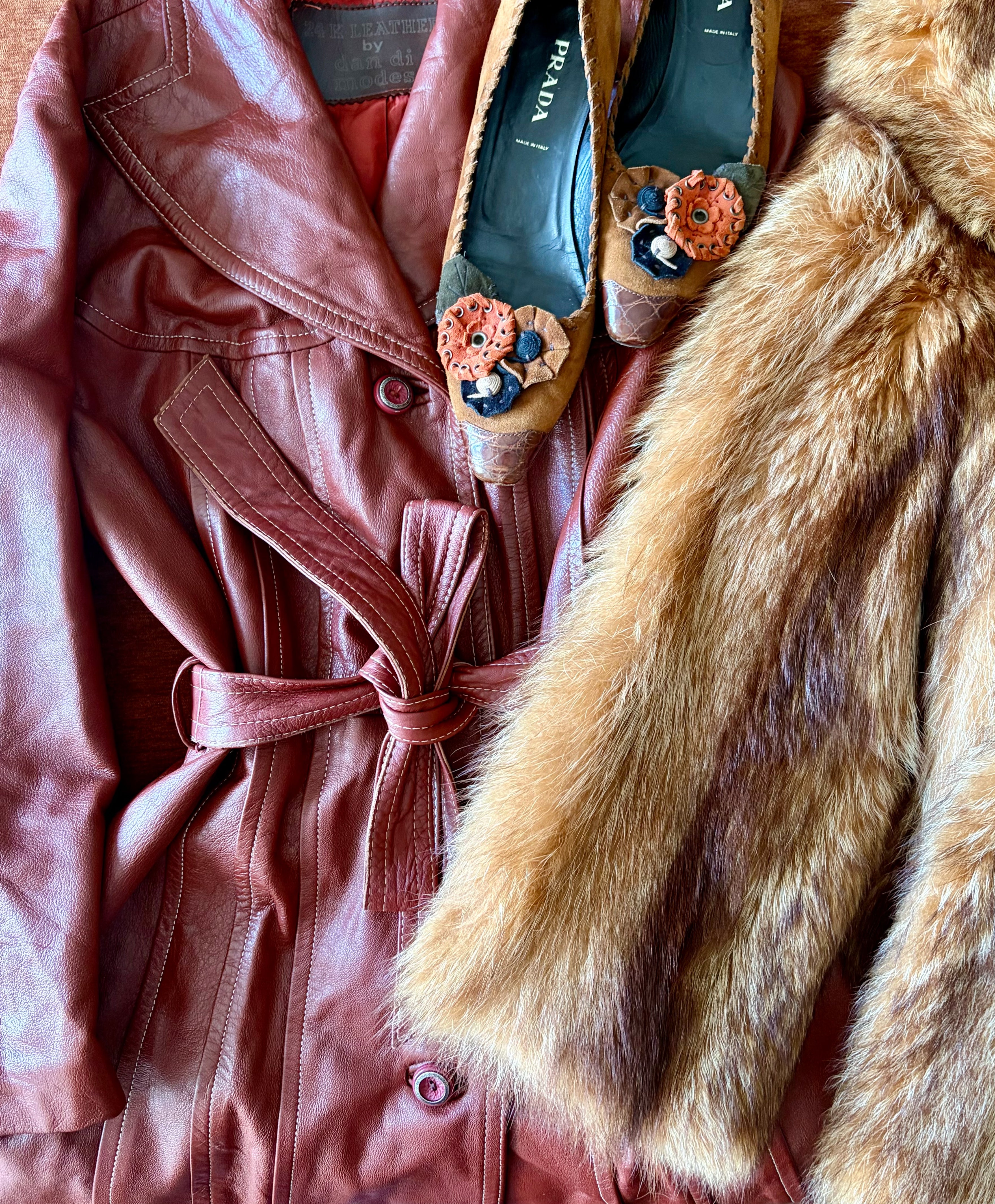 cognac leather