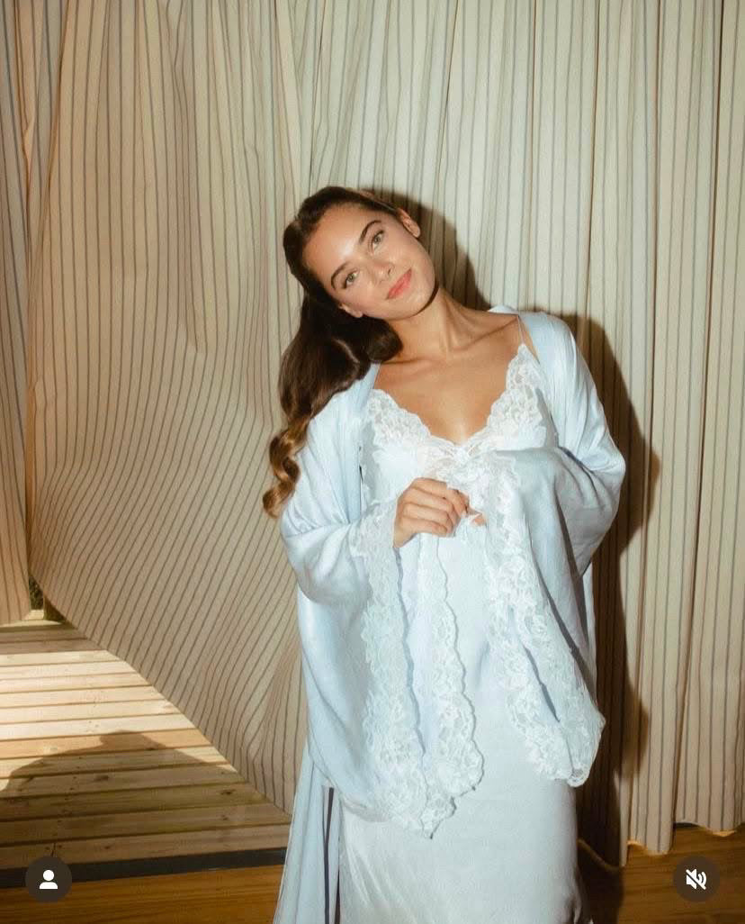 the serina | matching bridal slip & robe