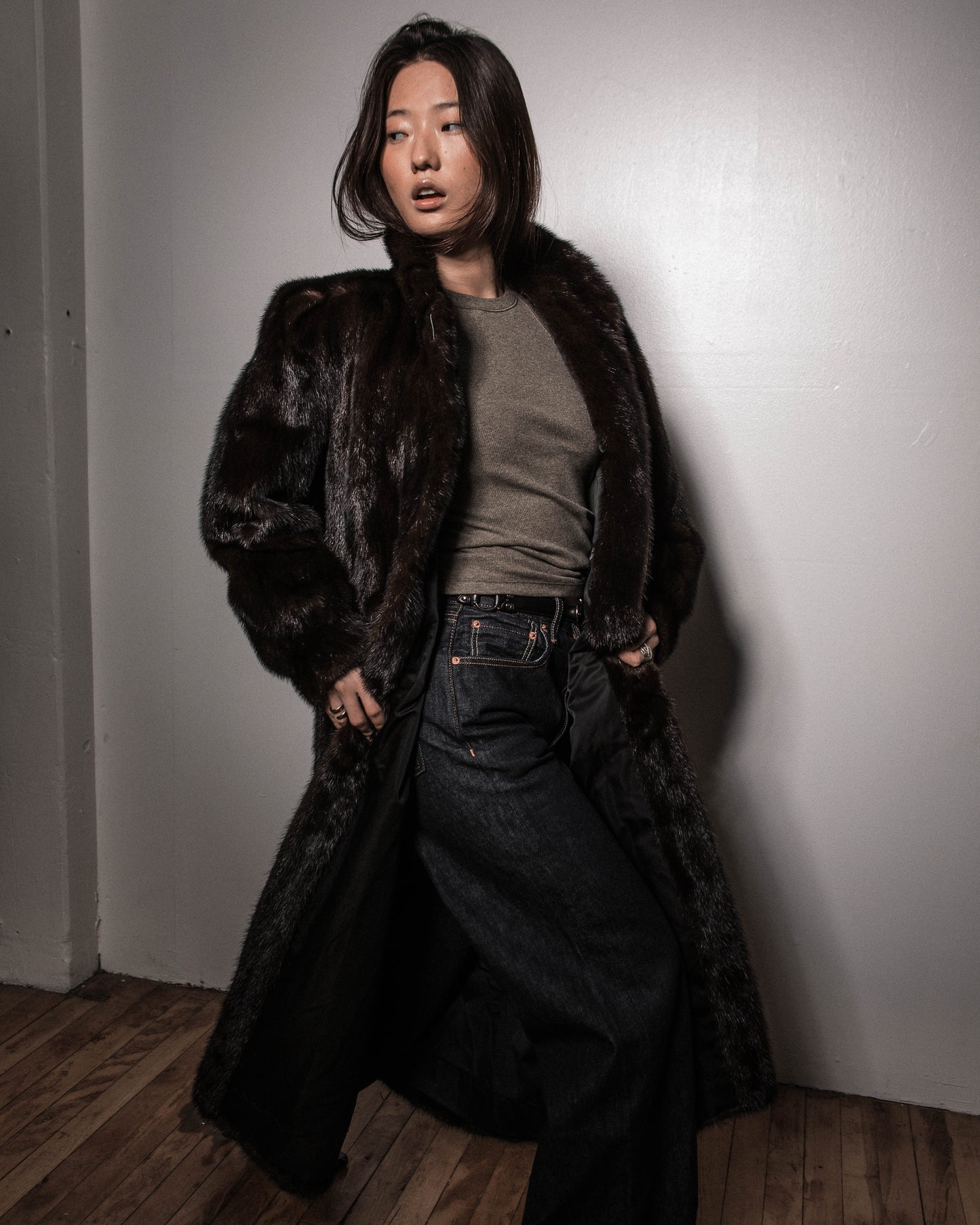 siberian heirloom| floor length mink | size S