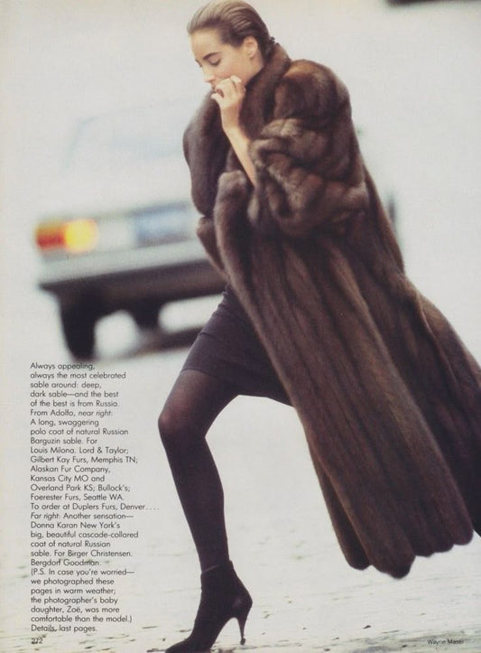 the deja | heirloom classic mink coat