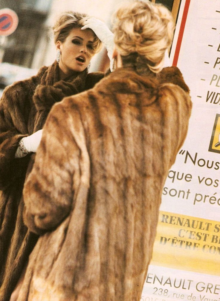 double cognac | 70s mink matching set | size S