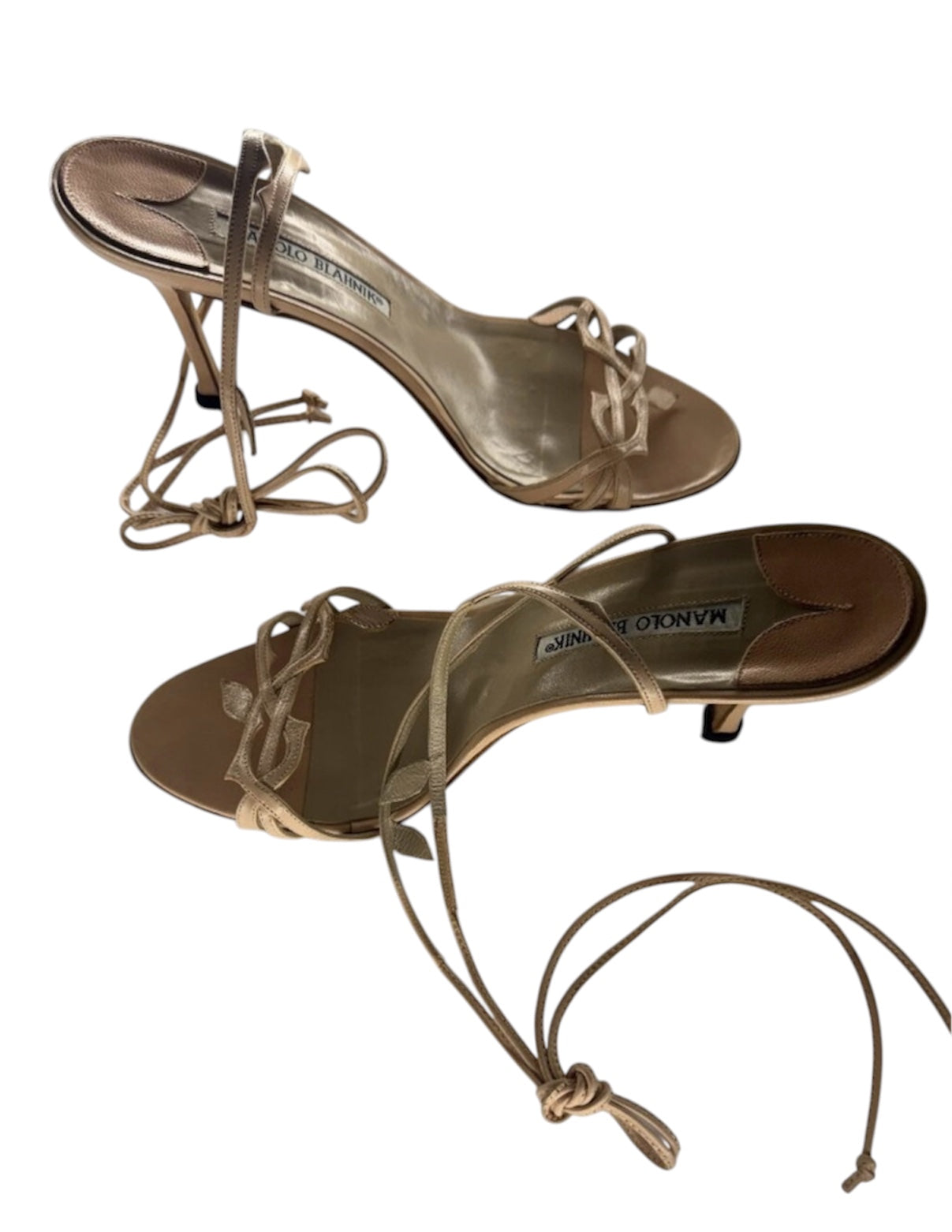 For Kristen | strappy vine Manolo Blahnik heels