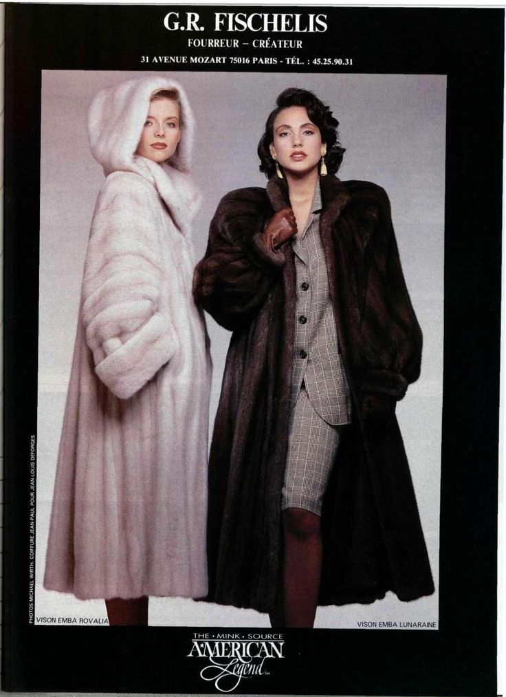 the American classic | 80s full length mink | size M-L