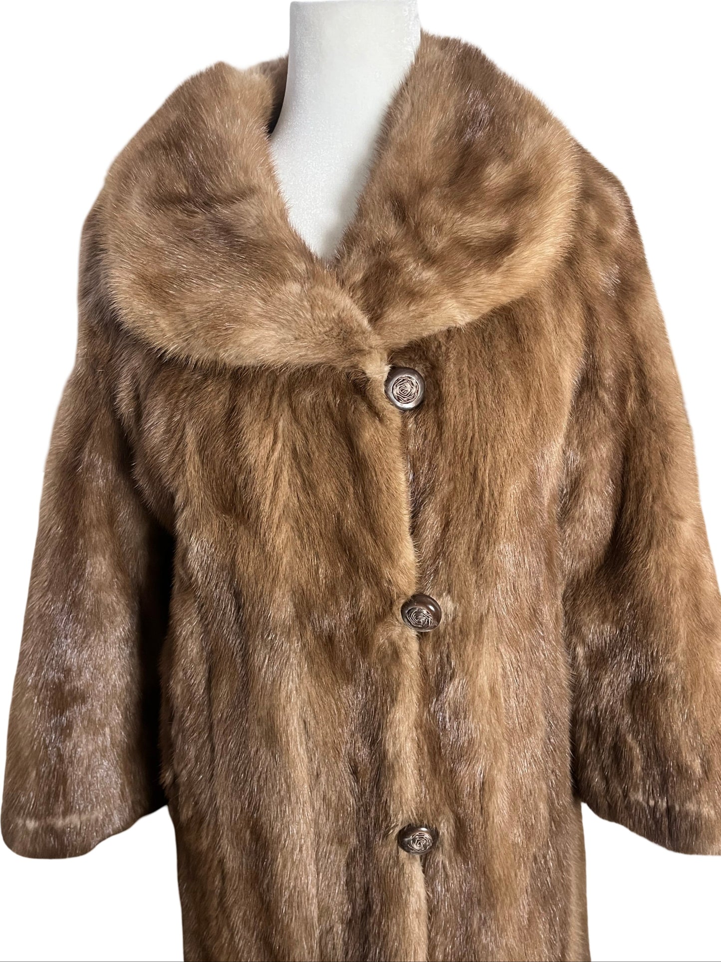 valley of the dolls| 60s mink swing coat | size M