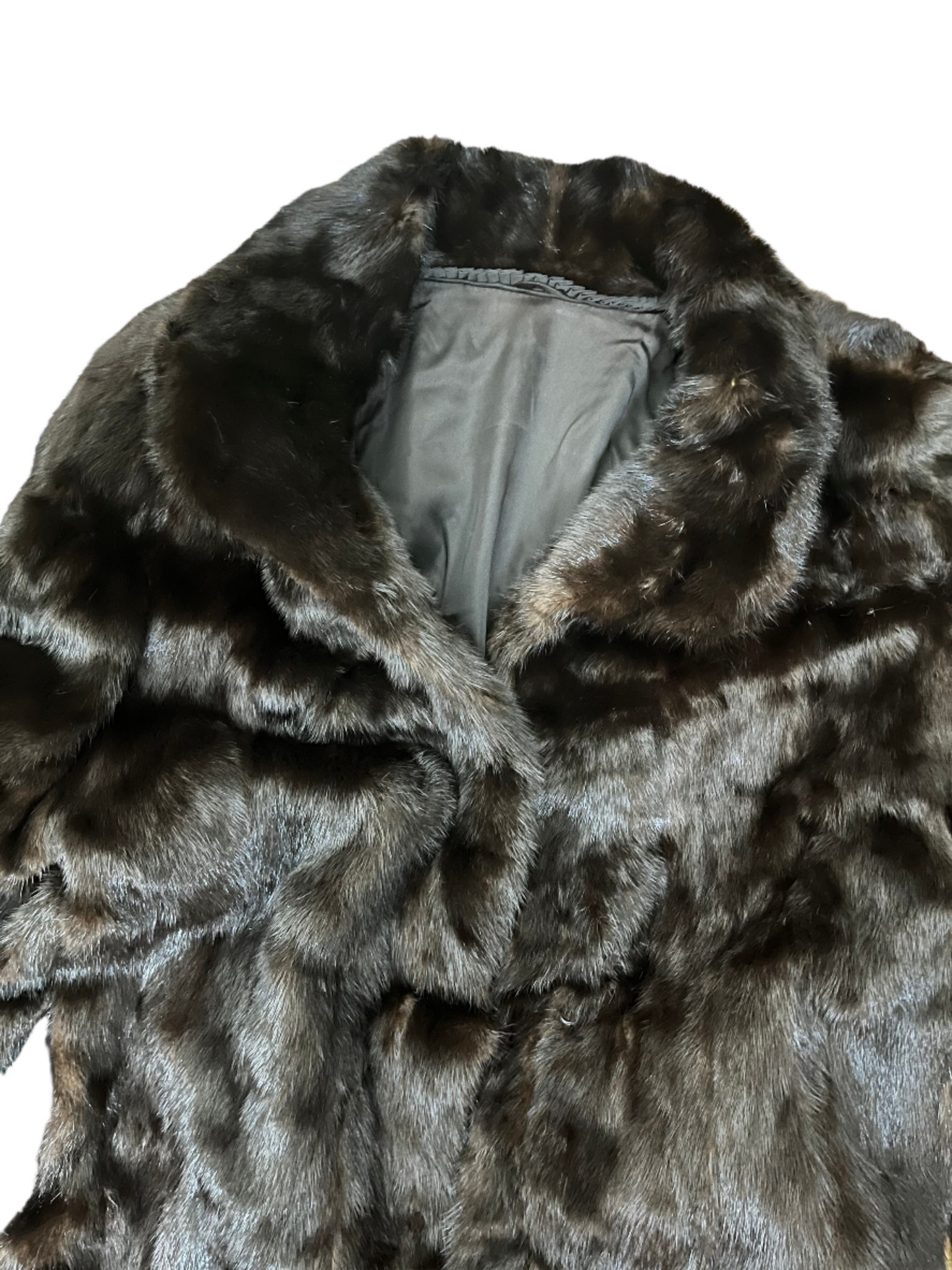 scorsese overcoat| vintage full length mink coat | size M-L
