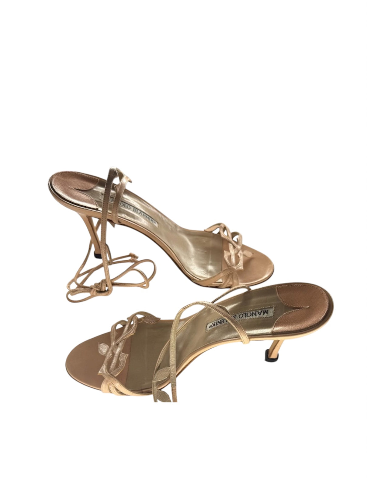For Kristen | strappy vine Manolo Blahnik heels