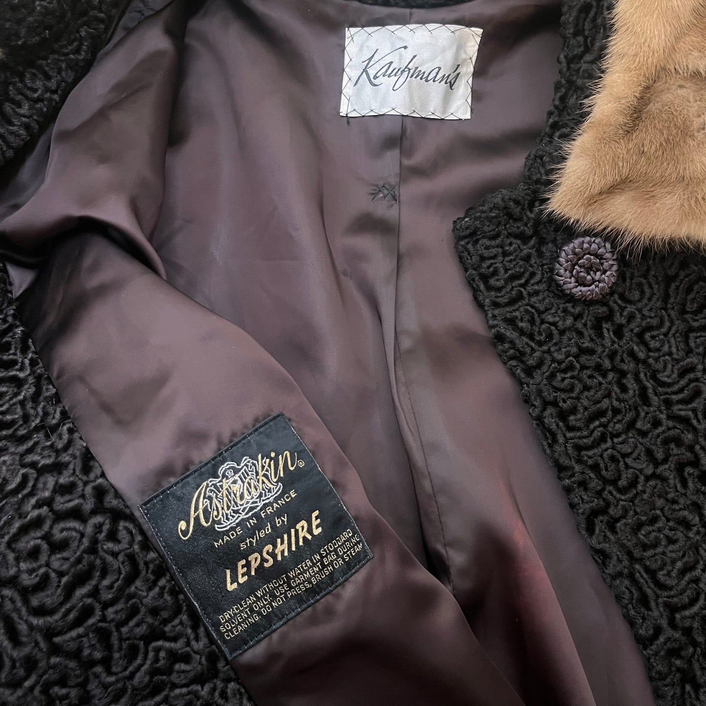60s french luxury swing coat | size L-XXL