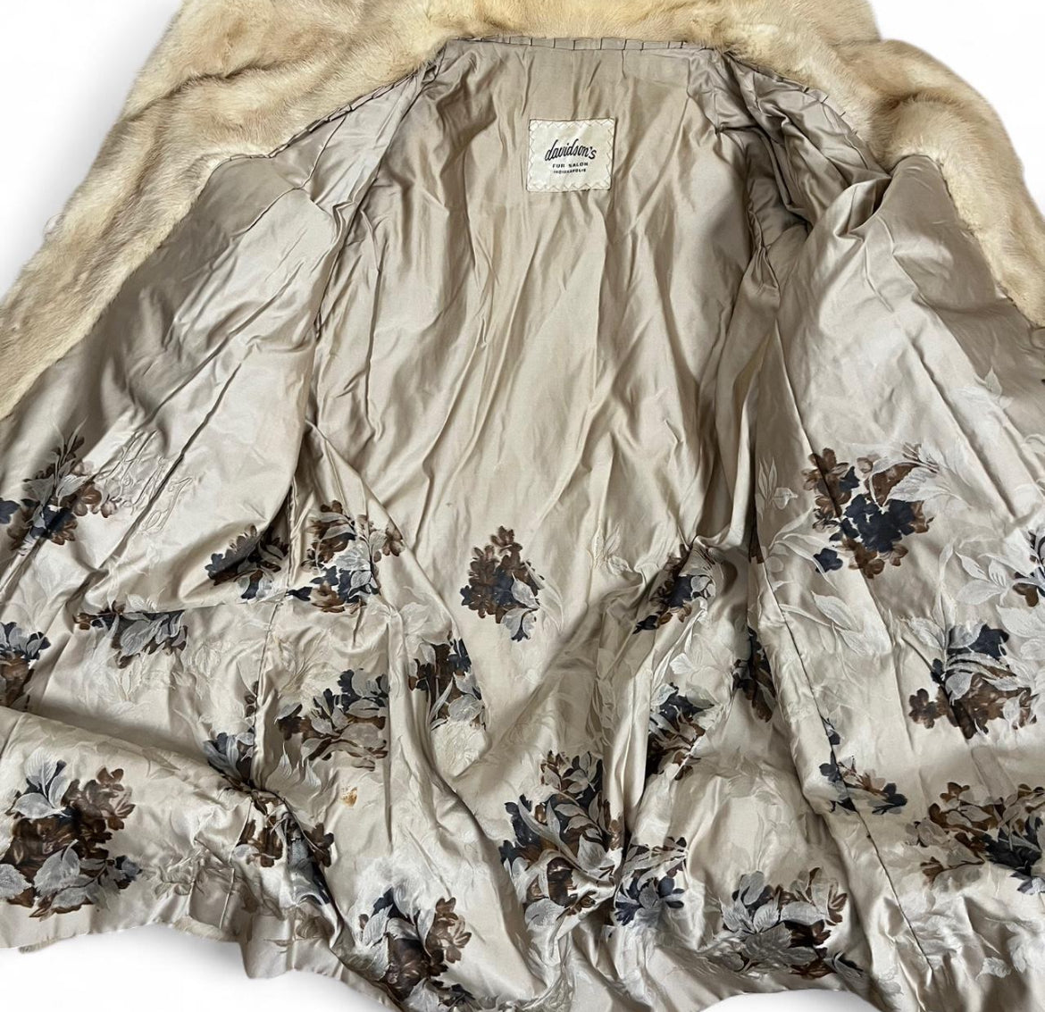 50s marilyn blonde mink | size S-M