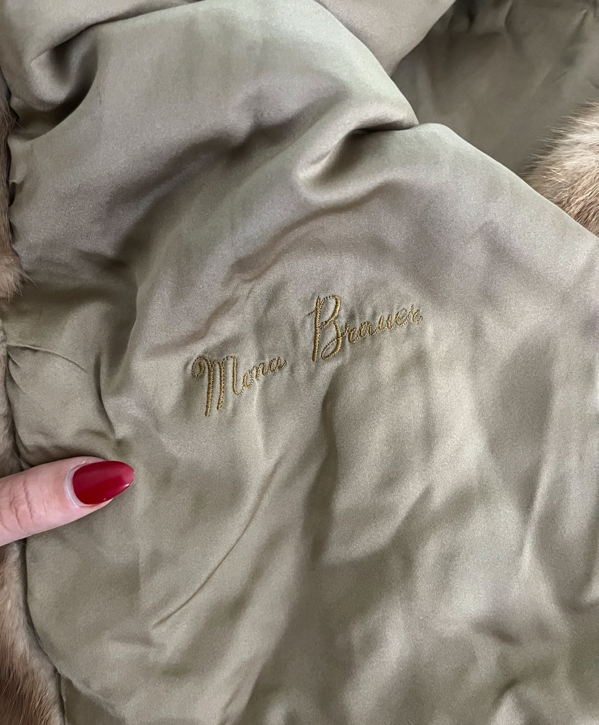 antique mink jacket | size L | FOR REPURPOSE/ RESTORATION