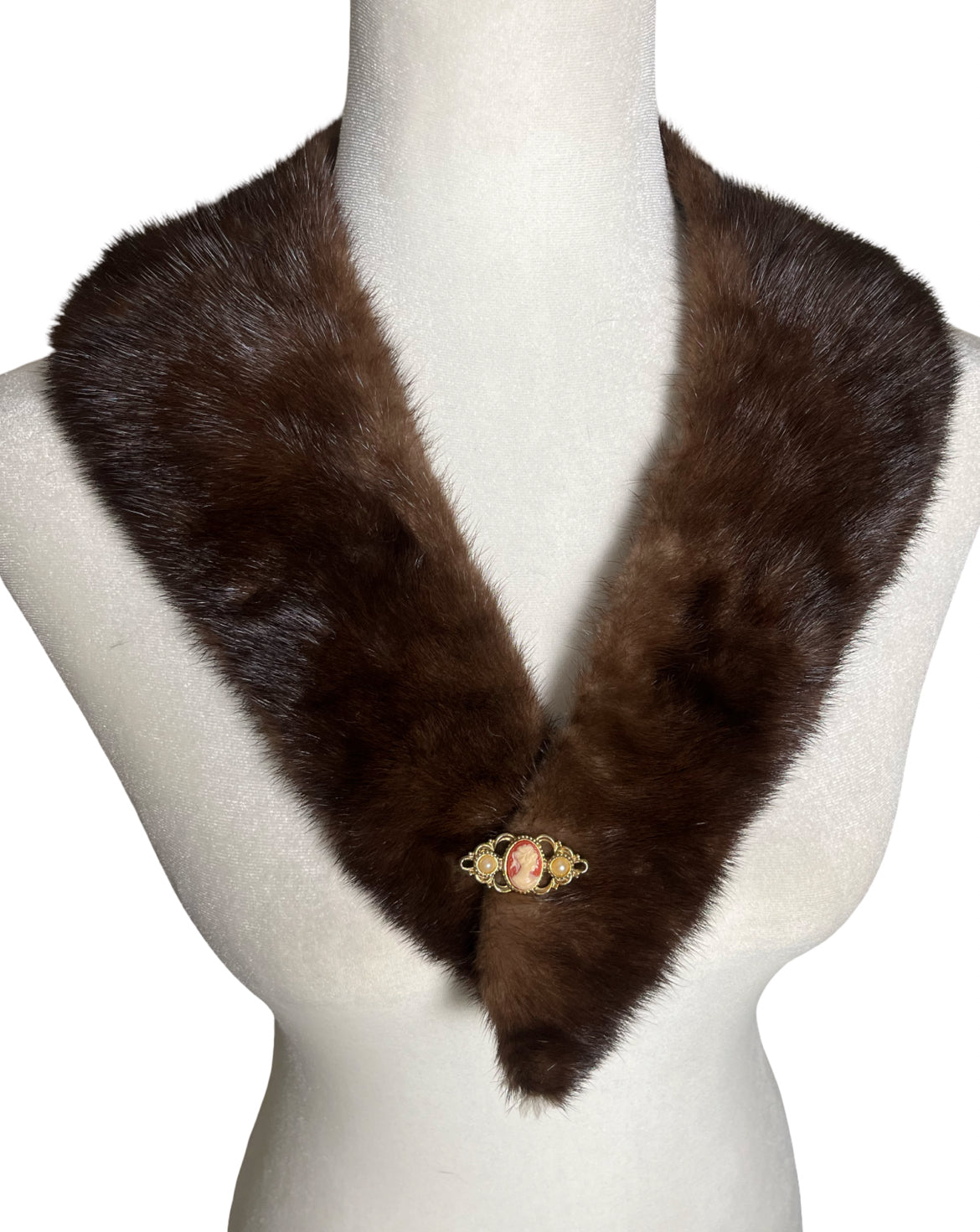 portrait of a lady|petite mink scarf & cameo closure| one size