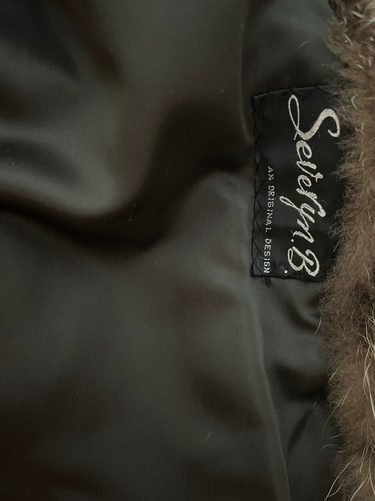 80s full length raccoon coat | size M
