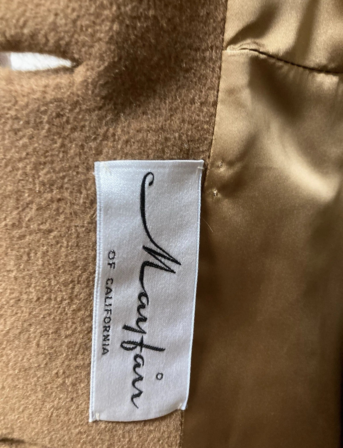 50s fox fur lined princess coat | size S
