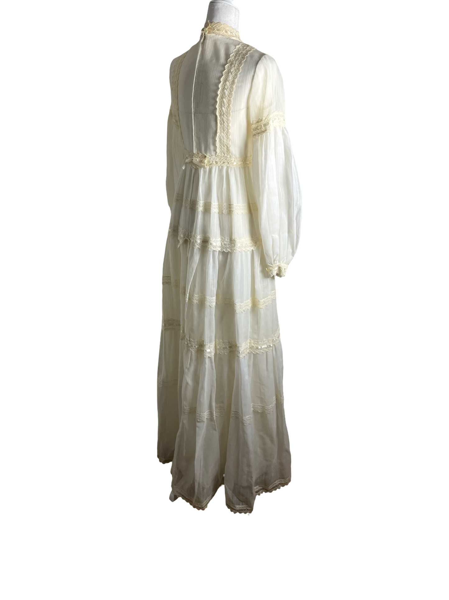 70s | angelic victorian revival gown | S-M
