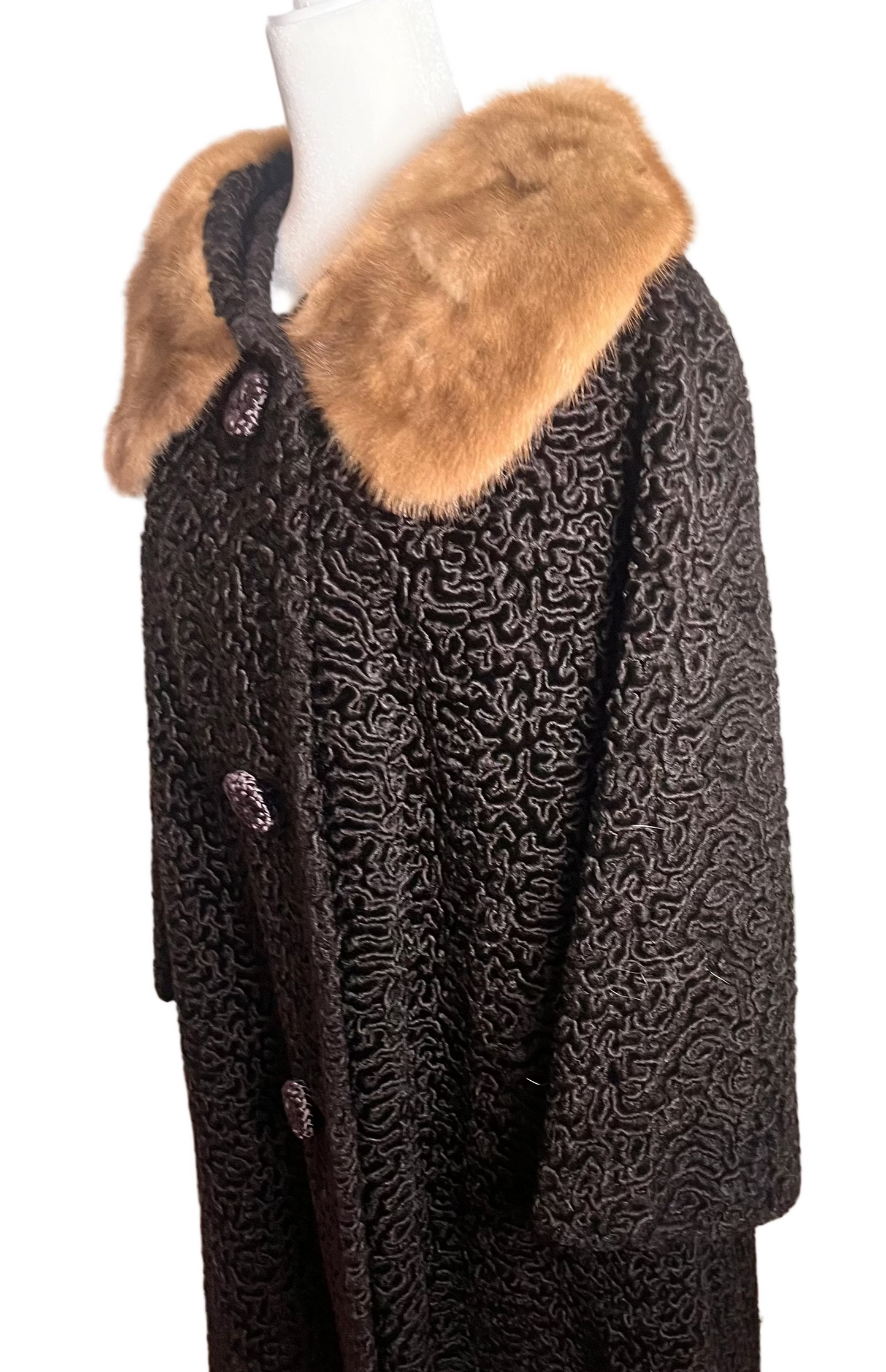 60s french luxury swing coat | size L-XXL