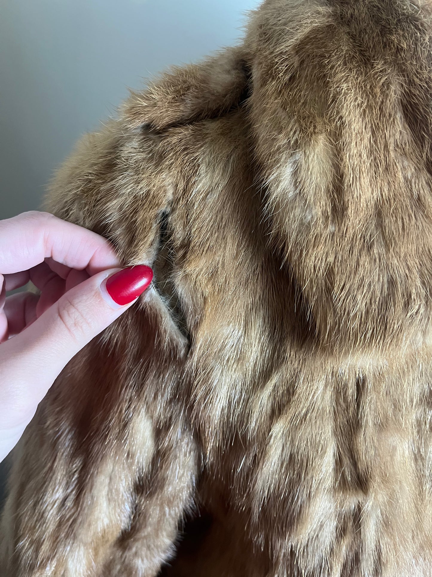 70s Auburn mink coat | size S-M | DELICATE CONDITION