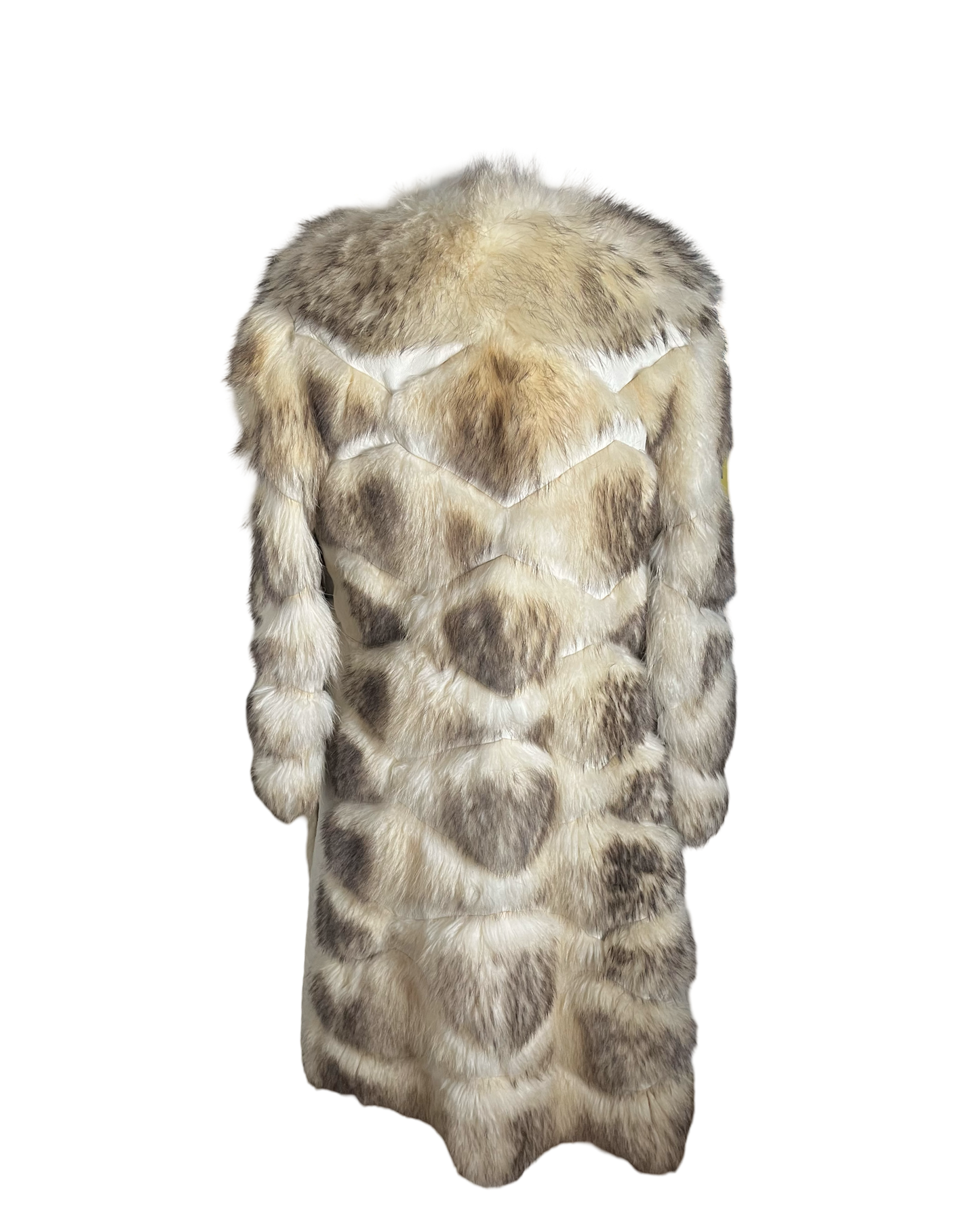 70s sharon tate fur | size S