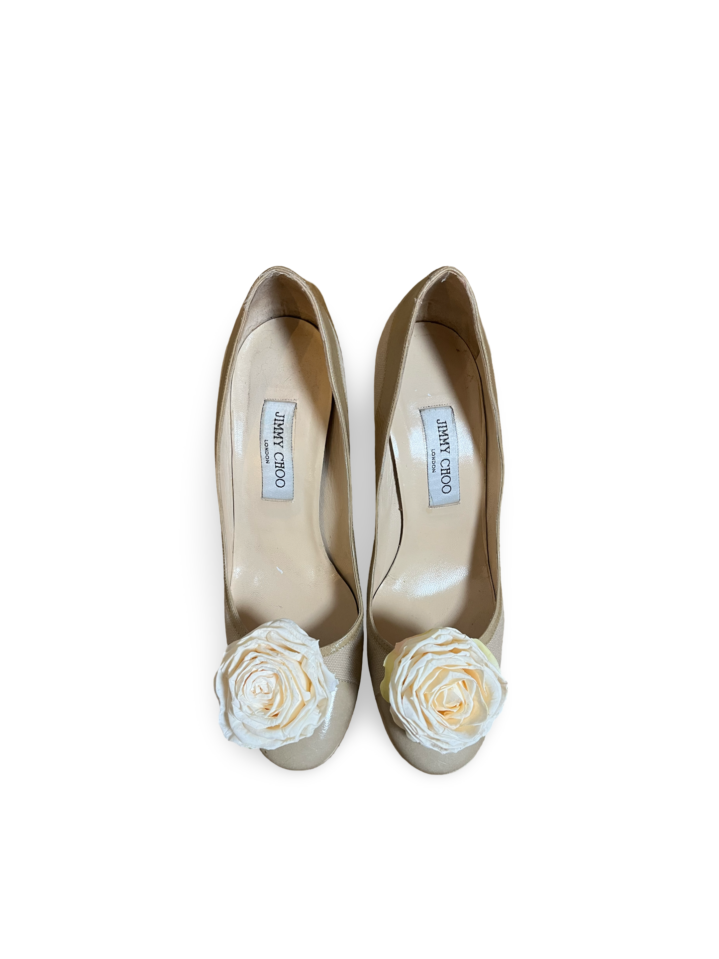 Jimmy Choo | cream & beige pump | US 8.5