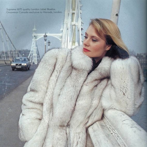 samantha jones fox fur | size S