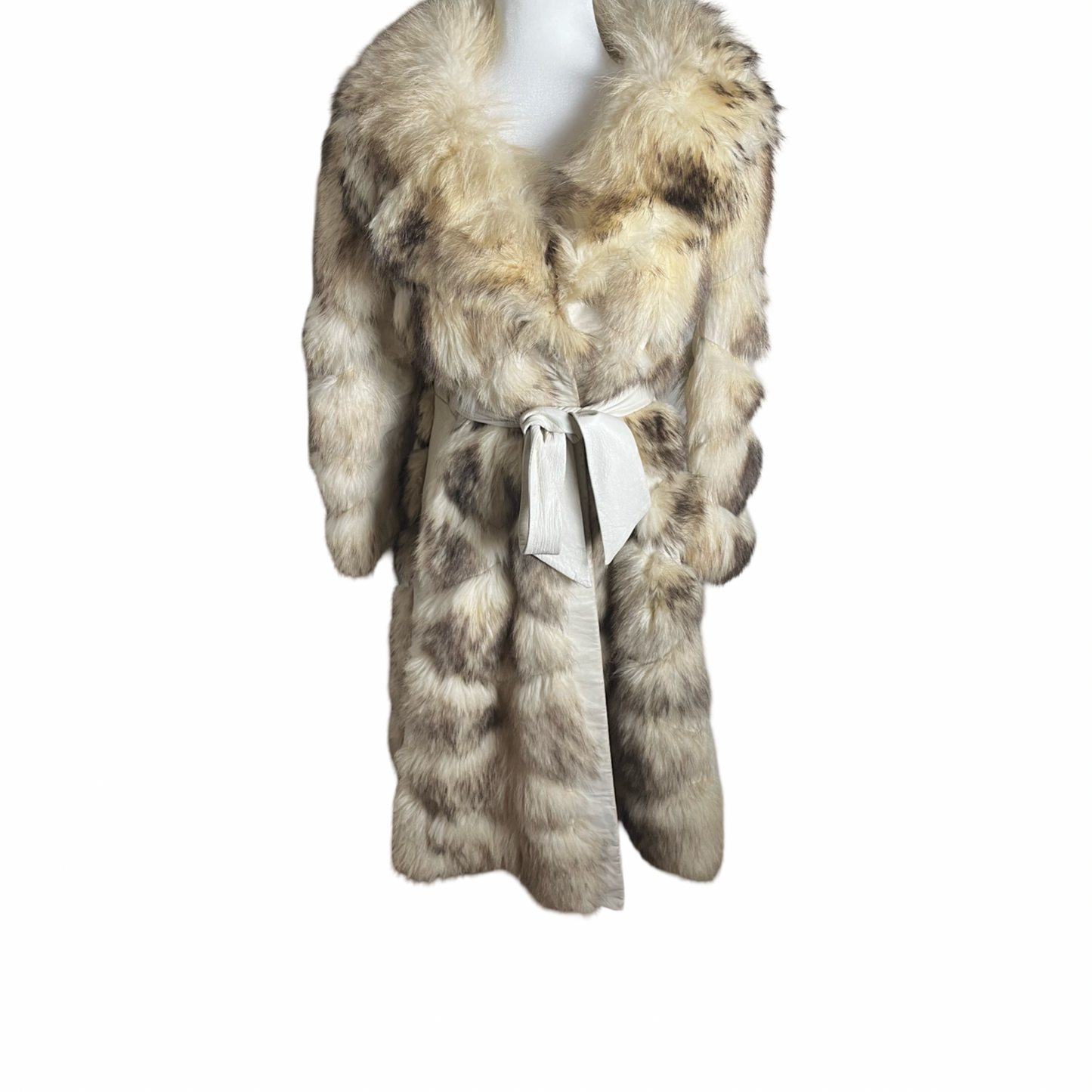 70s sharon tate fur | size S