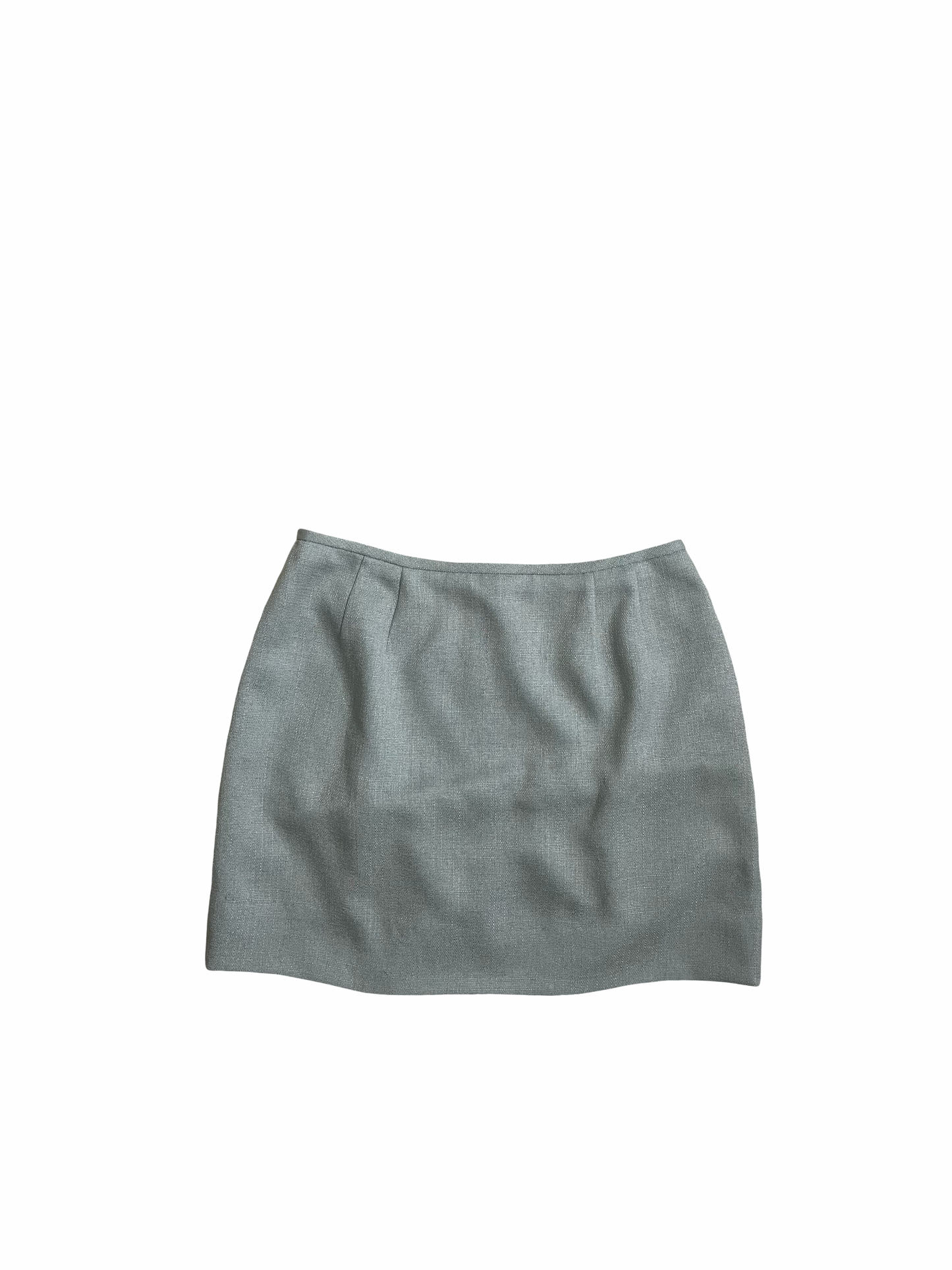 90s | powdered blue skirt set | M-L
