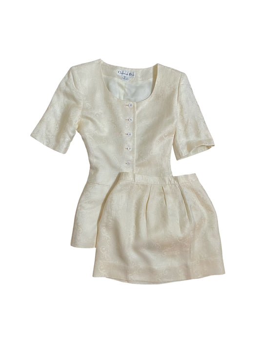 90s Christian Dior | classic skirt set | S-M