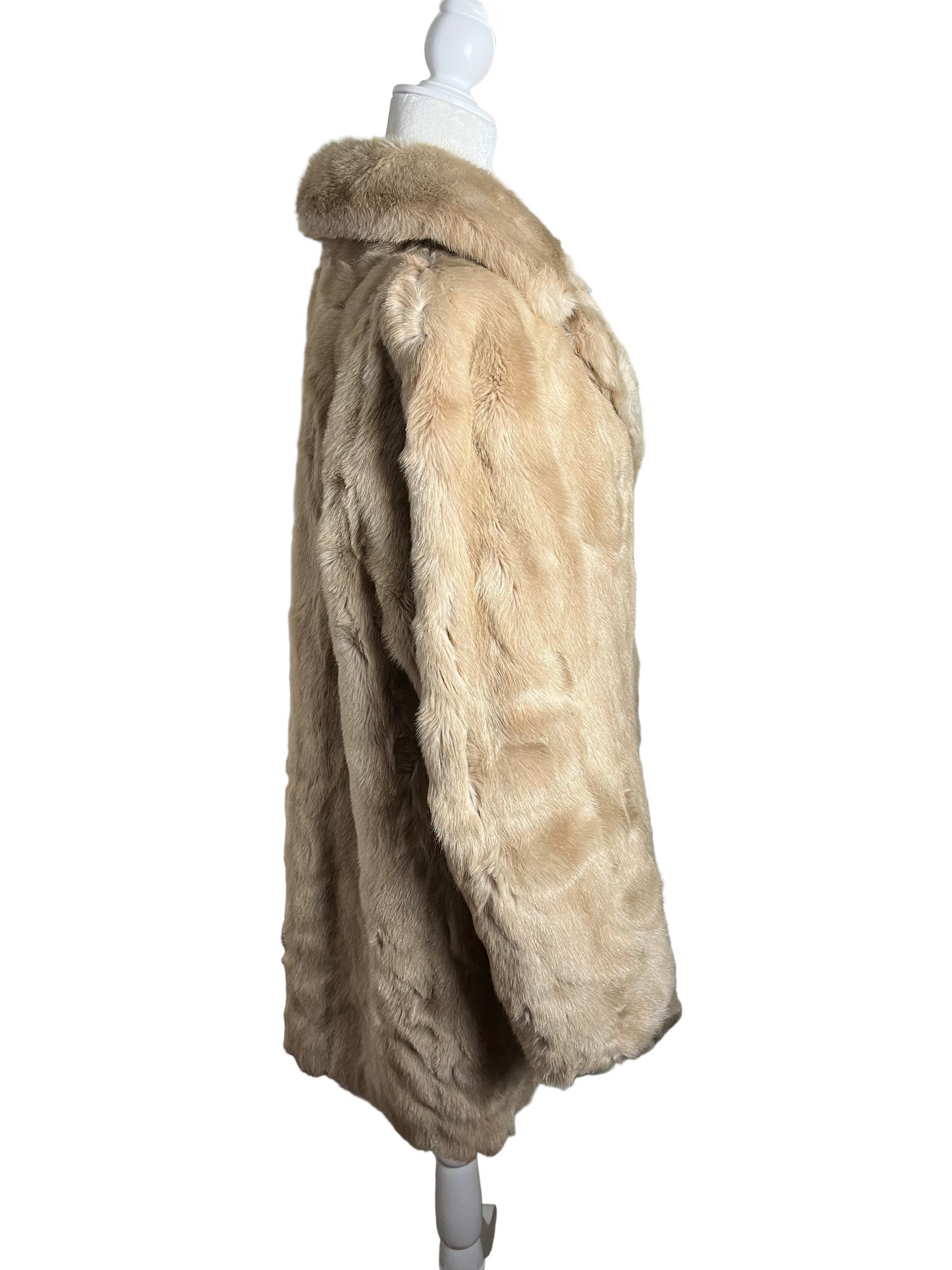 the bleach blonde | 60s vintage faux fur| size S-M