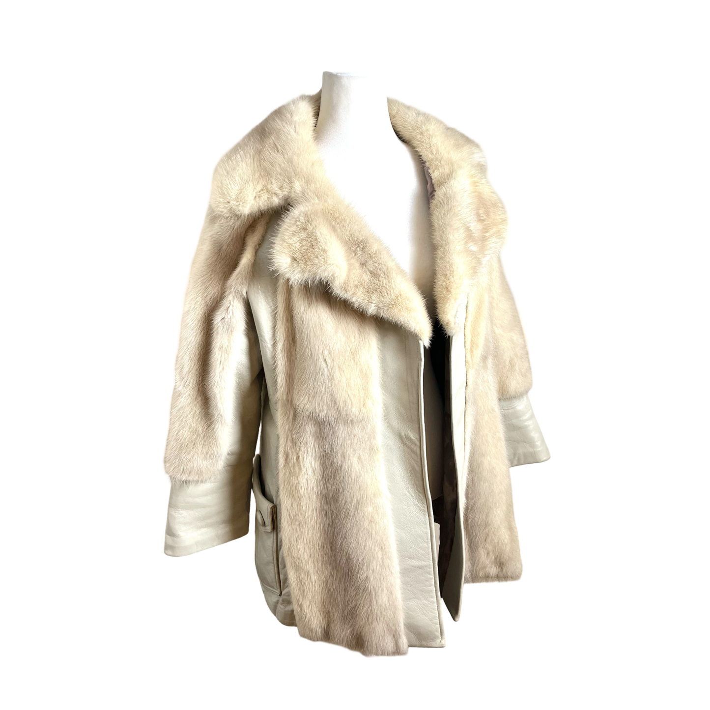 farrah fawcett| 70s blonde mink coat | size S-M