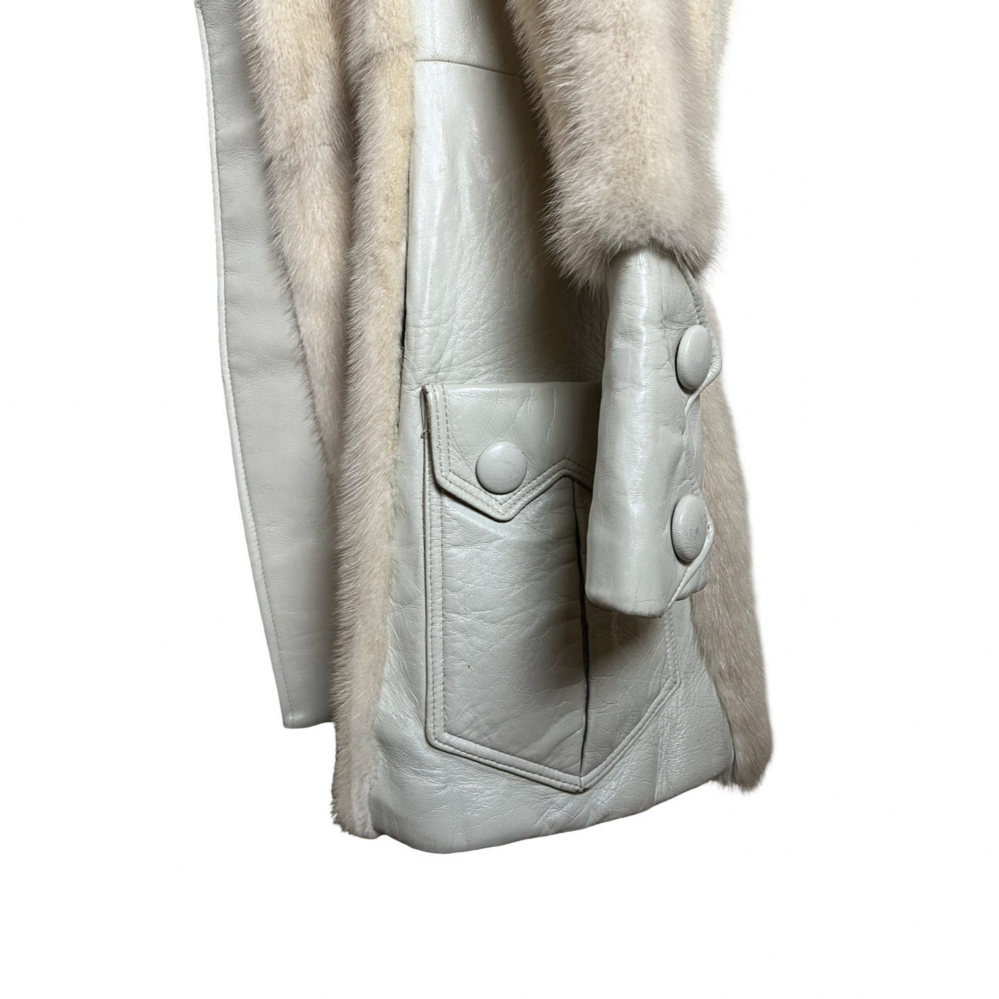 farrah fawcett| 70s blonde mink coat | size S-M
