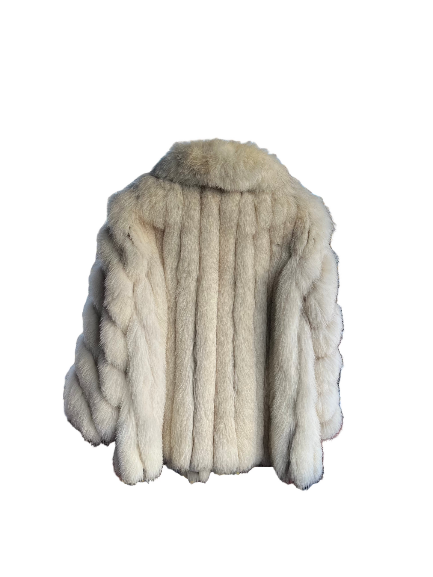 carmella’s overcoat|80s white fox fur | size S