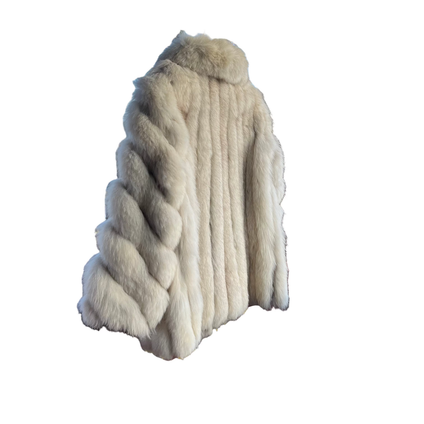 carmella’s overcoat|80s white fox fur | size S