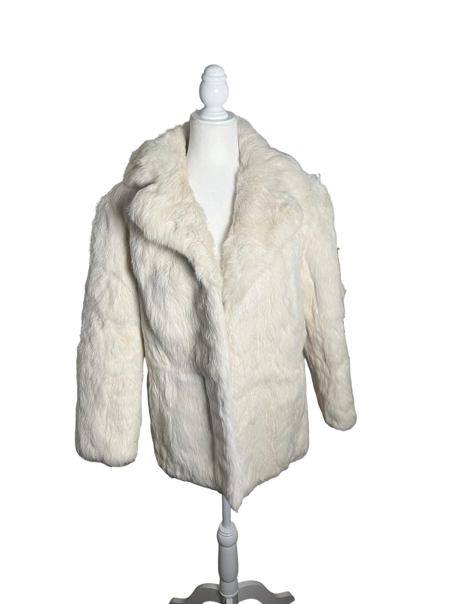 snowfall ski apres| 70s fur | size M