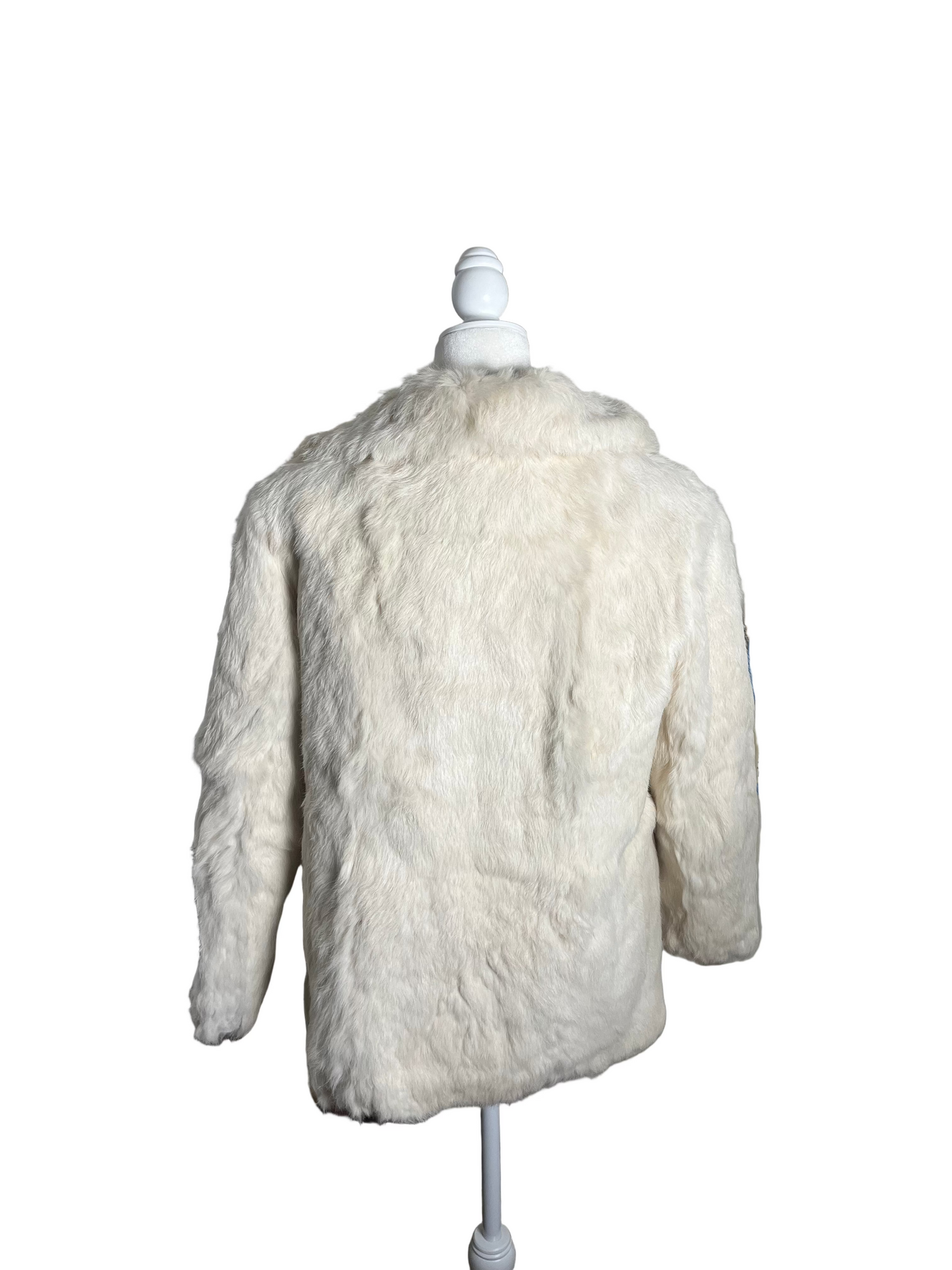 snowfall ski apres| 70s fur | size M