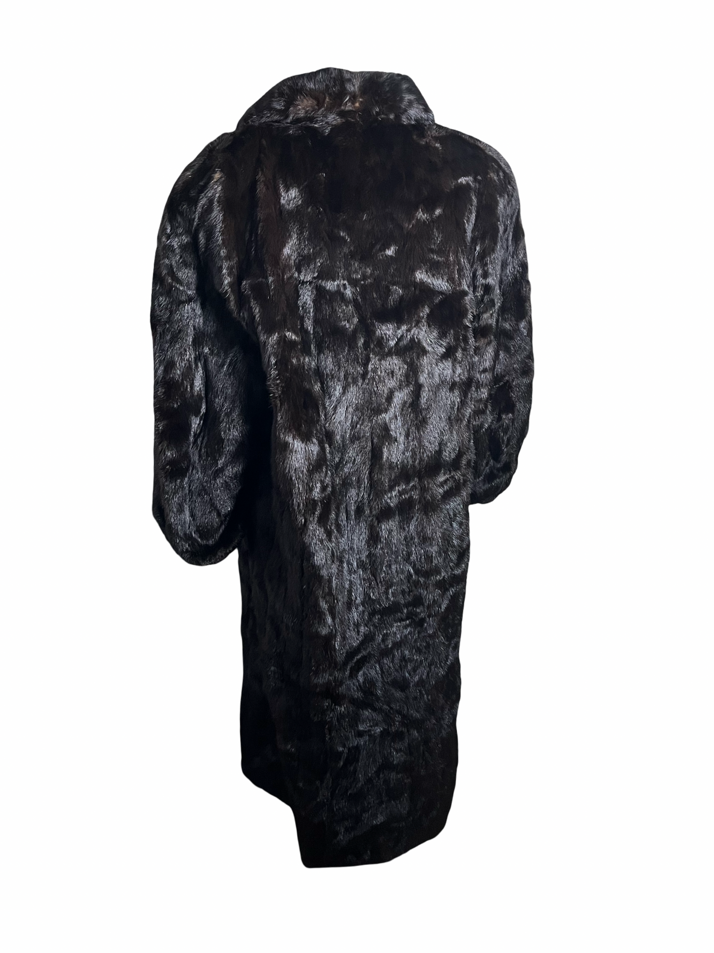 scorsese overcoat| vintage full length mink coat | size M-L
