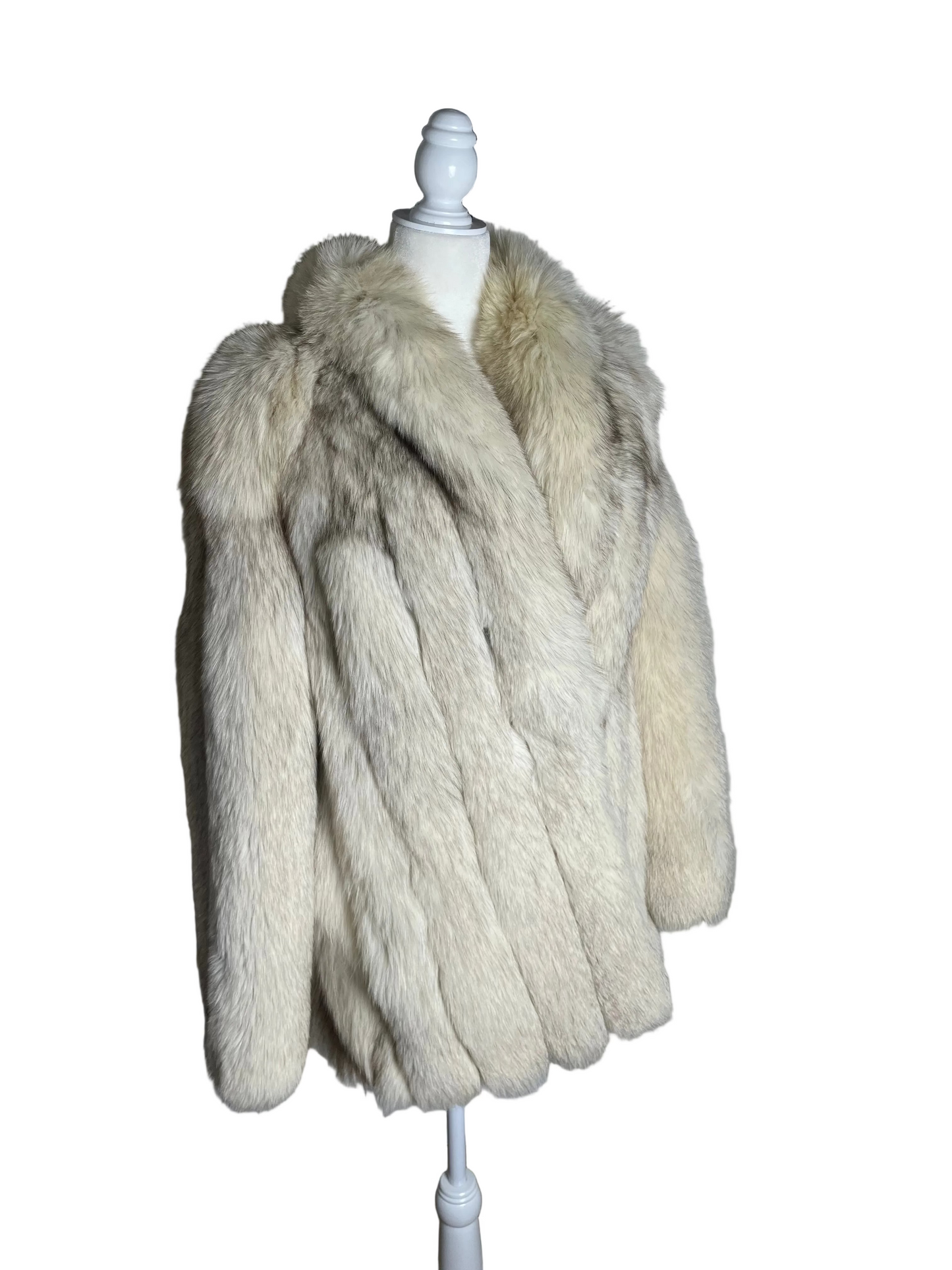 white lines| 80s SAGA fur | size M