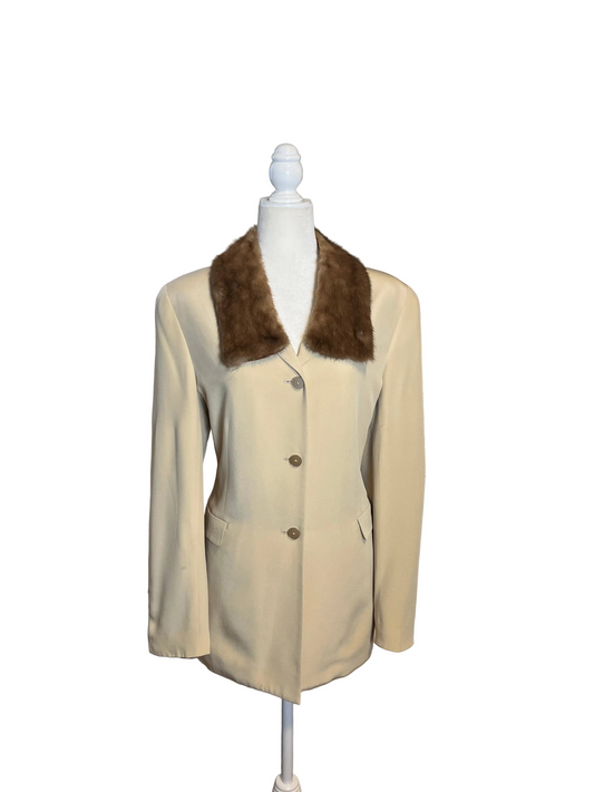 cream & sugar parlor jacket | custom made | size L