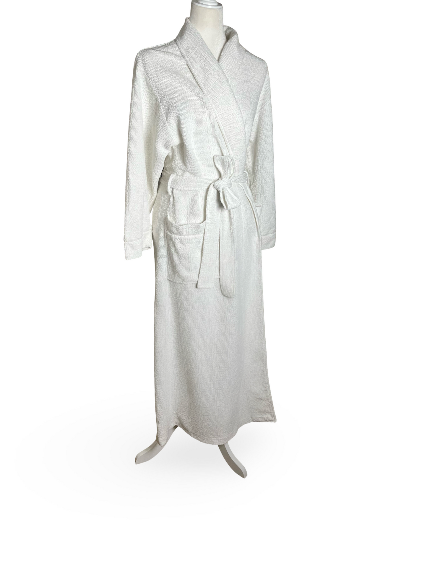 90s Oscar de la Renta | woven bridal robe | M-L