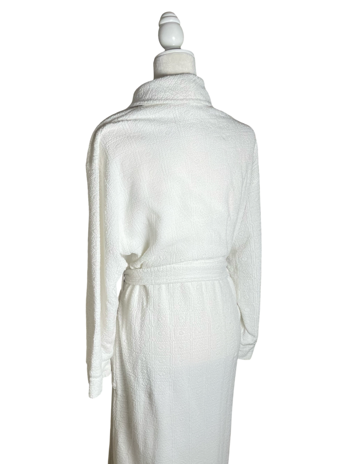 90s Oscar de la Renta | woven bridal robe | M-L