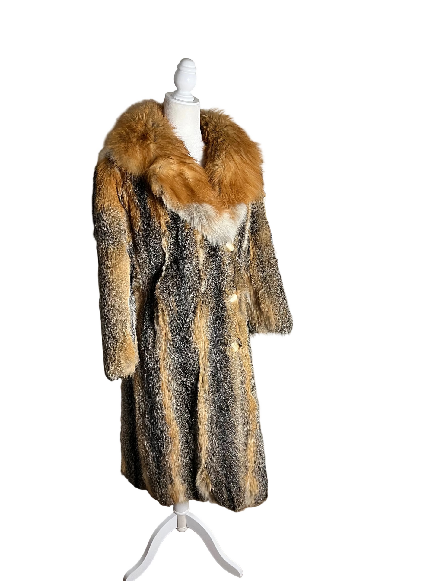 left at Studio 54 | 70s Canadian red fox | size petite-XS
