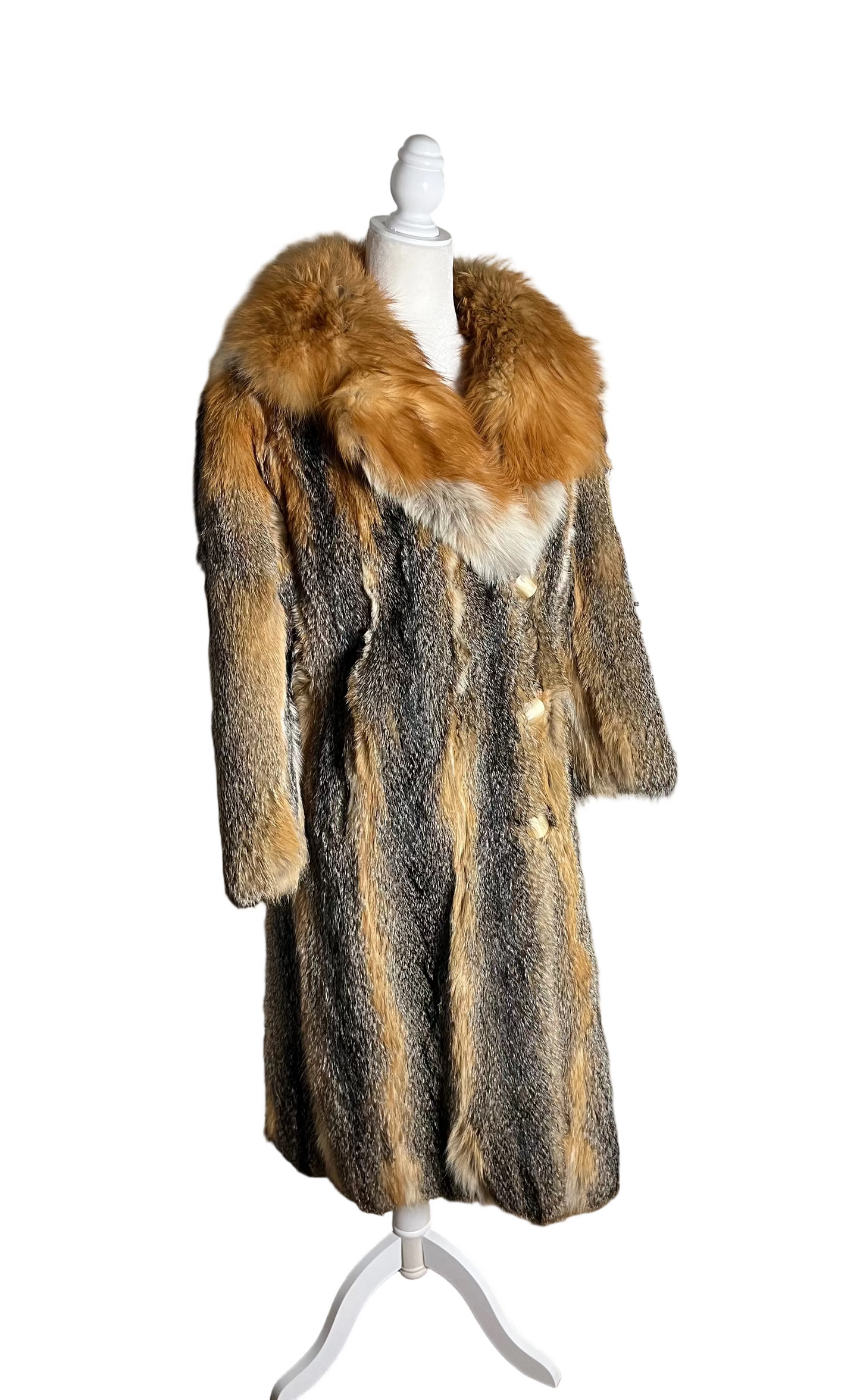 left at Studio 54 | 70s Canadian red fox | size petite-XS