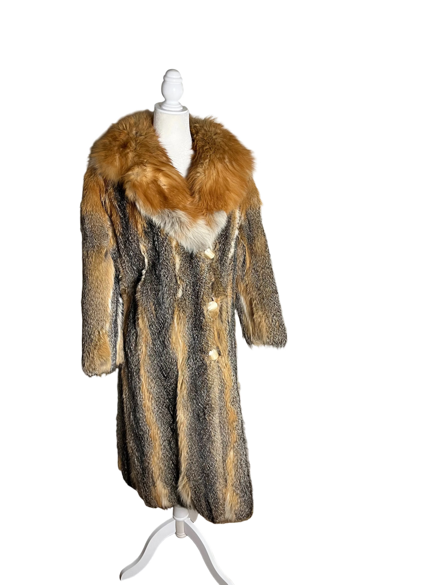 left at Studio 54 | 70s Canadian red fox | size petite-XS