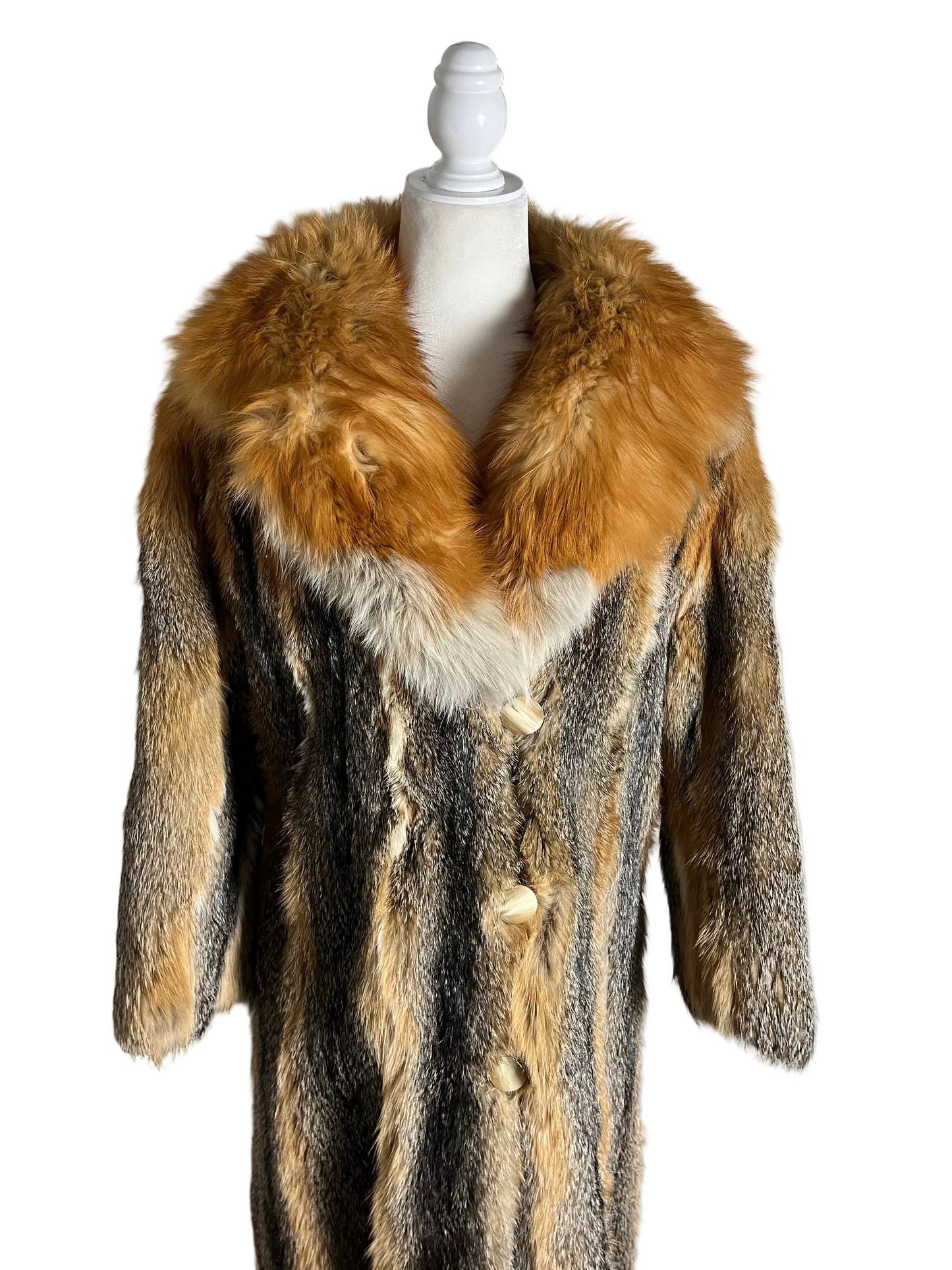 left at Studio 54 | 70s Canadian red fox | size petite-XS