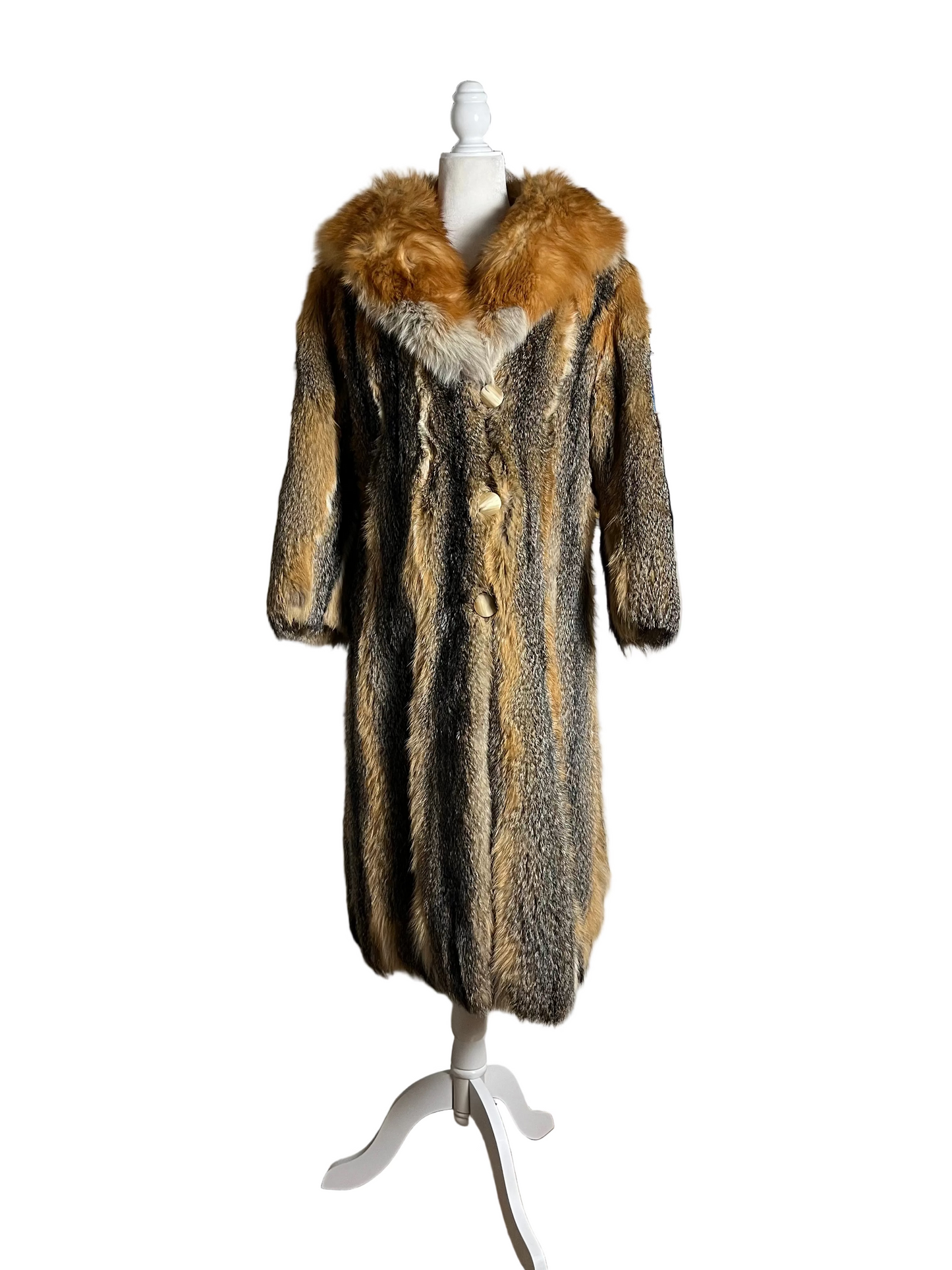 left at Studio 54 | 70s Canadian red fox | size petite-XS