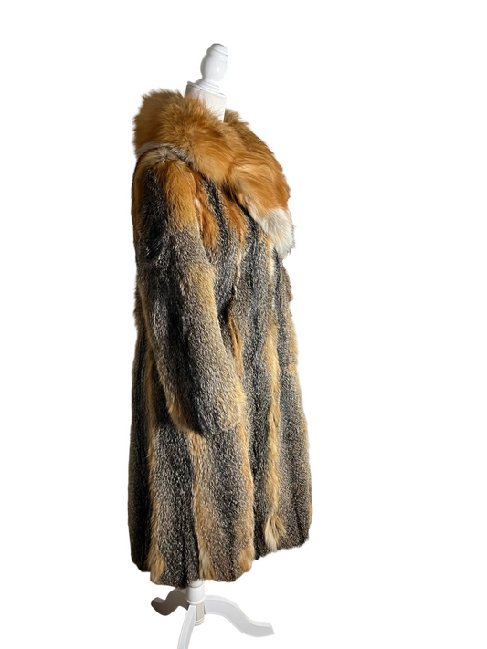 left at Studio 54 | 70s Canadian red fox | size petite-XS